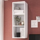 Nicho Parede Vertical Organizador Multiuso Mdp Branco 90x33x2