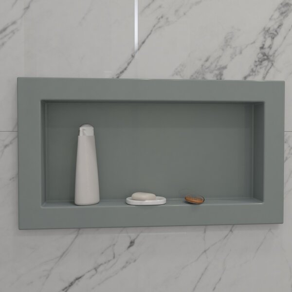 Nicho Pedra Para Banheiro 67cm Newstone Chumbo Fosco