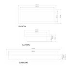 Nicho Pedra Para Banheiro 97cm Newstone Branco