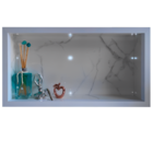 Nicho Porcelanato Banheiro Branco Carrara Polido 60x32cm - Lo