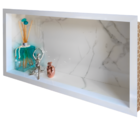 Nicho Porcelanato Banheiro Promoção Branco Carrara 60x32cm