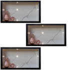 Nicho Porcelanato Branco Carrara Borda Preta 60x32cm Kit 3 Un