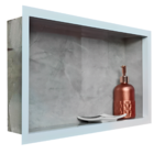 Nicho Porcelanato Original Para Banheiro Cinza Polido 60x32cm