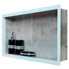 Nicho Porcelanato Original Para Banheiro Cinza Polido 60x32cm