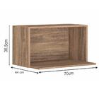 Nicho Porta Microondas 70cm Em Mdf Kali Premium 12207x0 Nicio