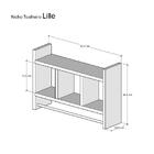 Nicho Porta Toalha Carvalho Para Banheiro 45 X 30cm