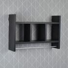 Nicho Porta Toalha Preto Para Banheiro 45 X 30cm