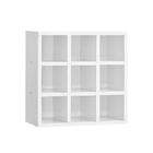 Nicho Porta Toalhas 09 Lugares 40x40cm Branco G01 - Ajl Móvei