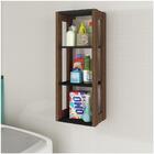 Nicho Prateleira Suspensa Az1028 Preto/nogal