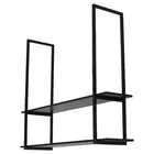 Nicho Preto Prateleira Suspensa Teto Banheiro Preta 60cm