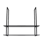 Nicho Preto Prateleira Suspensa Teto Sala Preta 80cm