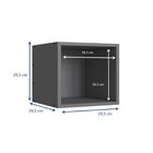 Nicho Quadrado Be Mobiliário Grafite