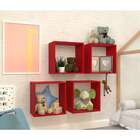 Nicho Quadrado Cubo I Vermelho