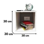 Nicho Quadrado Decorativo 30 Cm Mdf Branco