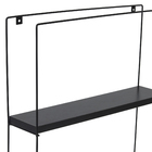 Nicho Quadrado Estilo 40X10X45Cm Preto
