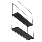 Nicho Quadrado Estilo 40X10X45Cm Preto