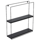 Nicho Quadrado Estilo 40X10X45Cm Preto