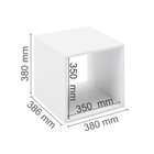 Nicho Quadrado Mdp 38cmx38cm Dominox Preto