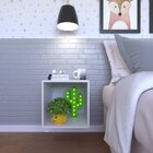 Nicho Quadrado Para Quarto Infantil 40cm Mdp Branco