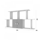 Nicho Retangular 2 Portas 230  Branco