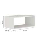 Nicho Retangular Basic Branco (60x20)