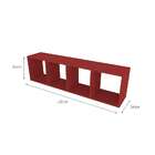 Nicho Retangular Ciati Vermelho