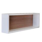 Nicho Retangular Com Fundo Amadeirado