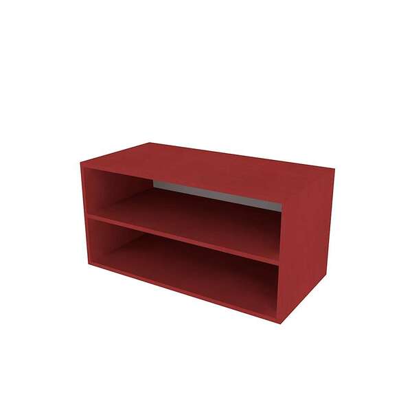 Nicho Retangular Com Prateleira Glas Vermelho