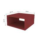 Nicho Retangular Cubo Vermelho