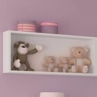 Nicho Retangular Decorativo 61x31x15cm Branco.