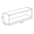 Nicho Retangular Decorativo 70cx25px15a Branco Em Mdf