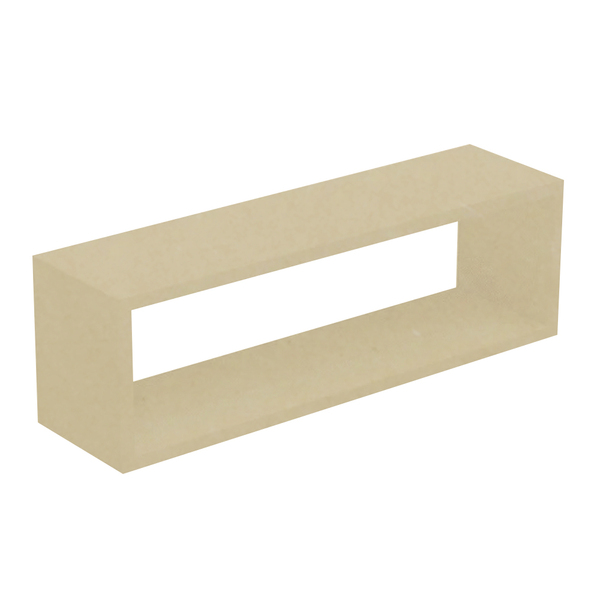 Nicho Retangular Decorativo 70cx25px15a Cm Em Mdf - Natural