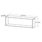 Nicho Retangular Grande Meu Fofinho Para Quarto Infantil Nogal