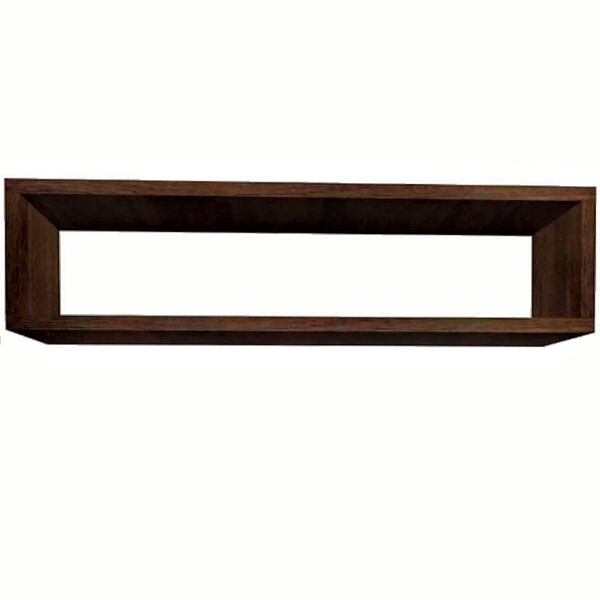 Nicho Retangular Marrom Tabaco 80x15x10p Mdf Decorativo