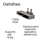 Nicho Retangular Para Sala 60 Cm Mdf Branco