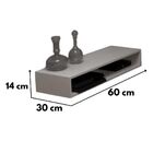 Nicho Retangular Para Sala 60 Cm Mdf Branco