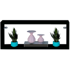 Nicho Retangular Preto 40x20x10p Mdf Decorativo