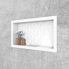 Nicho Retangular Texturizado Sintético Para Banheiro 60x30 Wa