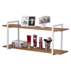 Nicho Sala E Quarto Branco Com Prateleiras Amadeirado 100cm