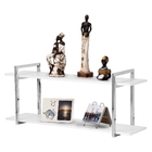 Nicho Sala E Quarto Cromado Com Prateleiras Branco 60cm