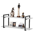 Nicho Sala E Quarto Preto Com Prateleiras Branco 60cm