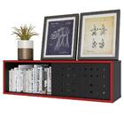 Nicho Suspenso 1 Porta Pixel Preto Vermelho