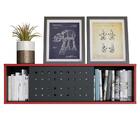 Nicho Suspenso 1 Porta Pixel Preto Vermelho