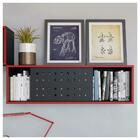 Nicho Suspenso 1 Porta Pixel Preto Vermelho