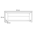 Nicho Suspenso Dakar Com Cabideiro Preto - D'rossi