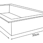 Nicho Texturizado Marmore Sintético Cozimax - 60x30cm - Preto
