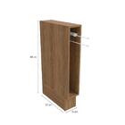 Nicho Toalheiro Kappesberg Celeste 100% Mdf Nogueira 15cm