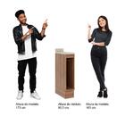 Nicho Toalheiro Milla Nogal 20cm Carraro