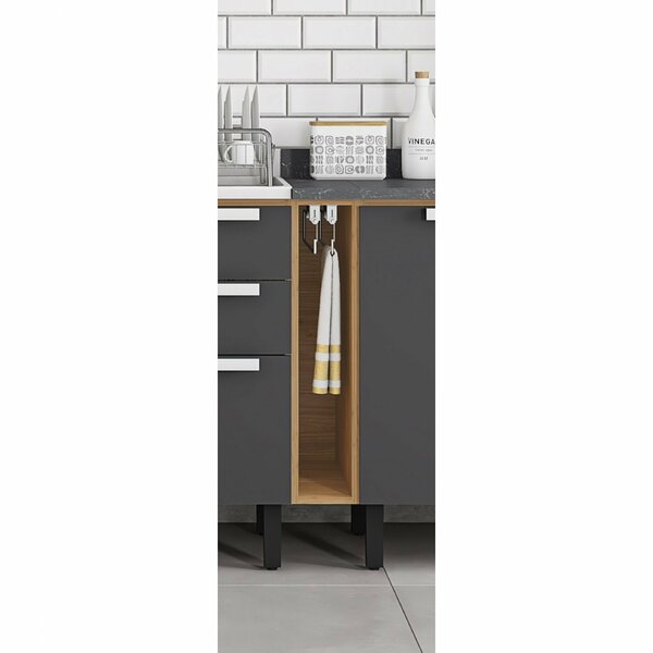 Nicho Toalheiro Para Cozinha 20cm Porto Itatiaia Freijo