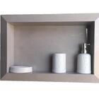 Nicho Todo Em Porcelanato Borda Diamante 60x40 Cinza